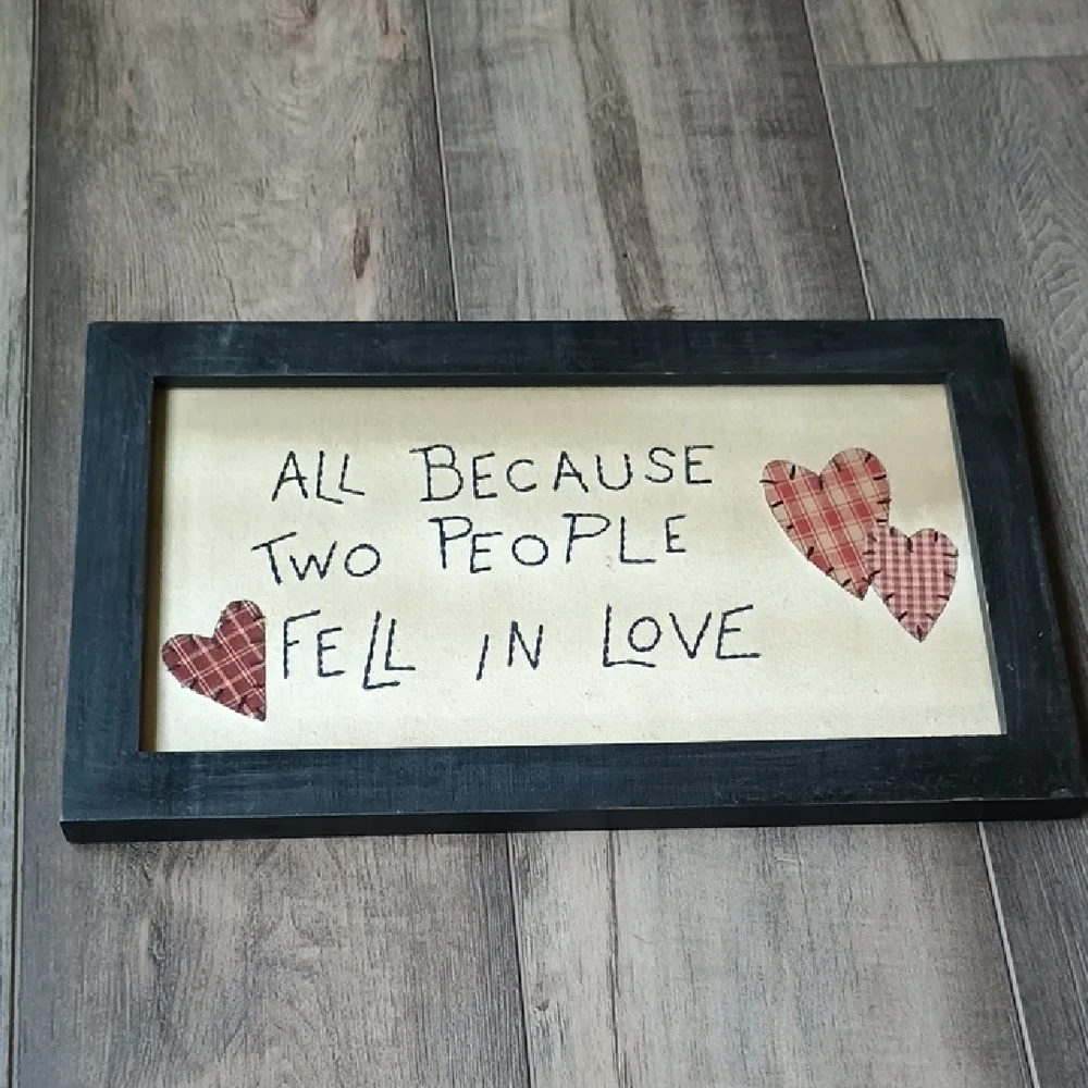 Charming Black Frame with Heartfelt Love Quote